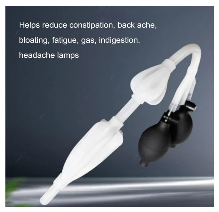 

Надувная лампа для клизмы с двойной лампочкой и вилкой — конструкция против обратного потока, эластичный материал, безопасный для быстрого личного использования