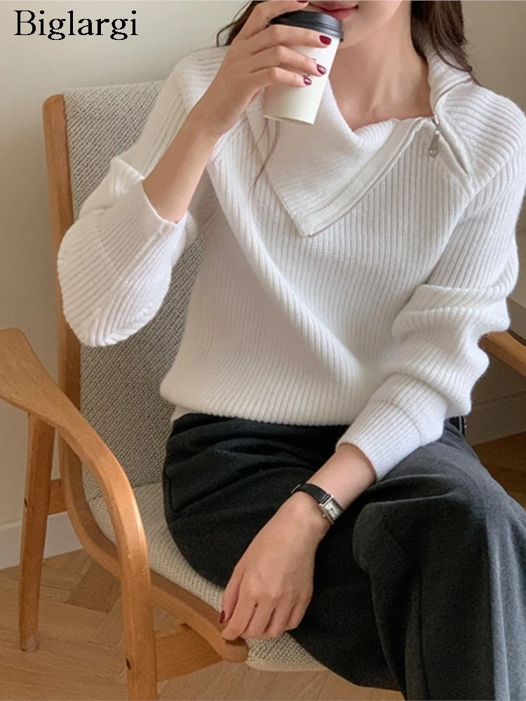 

Knitted Sweater Women Autumn Winter Knit Jumper Long Sleeve Casual Ladies Tops Korean Style Fashion Woman Pullover Sweaters