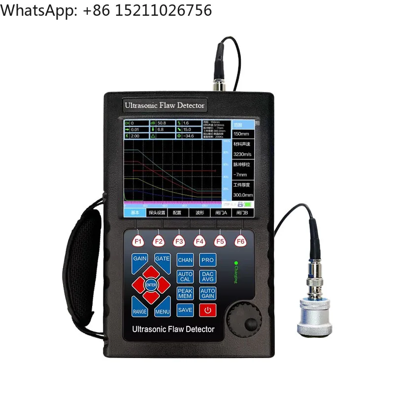 JTA-910 AO SHI INSTRUMENT Portable Digital Ultrasonic Flaw Detector 7.4-inch LCD Display 0~10000mm Range 0.42MHz 26dB Metal Weld