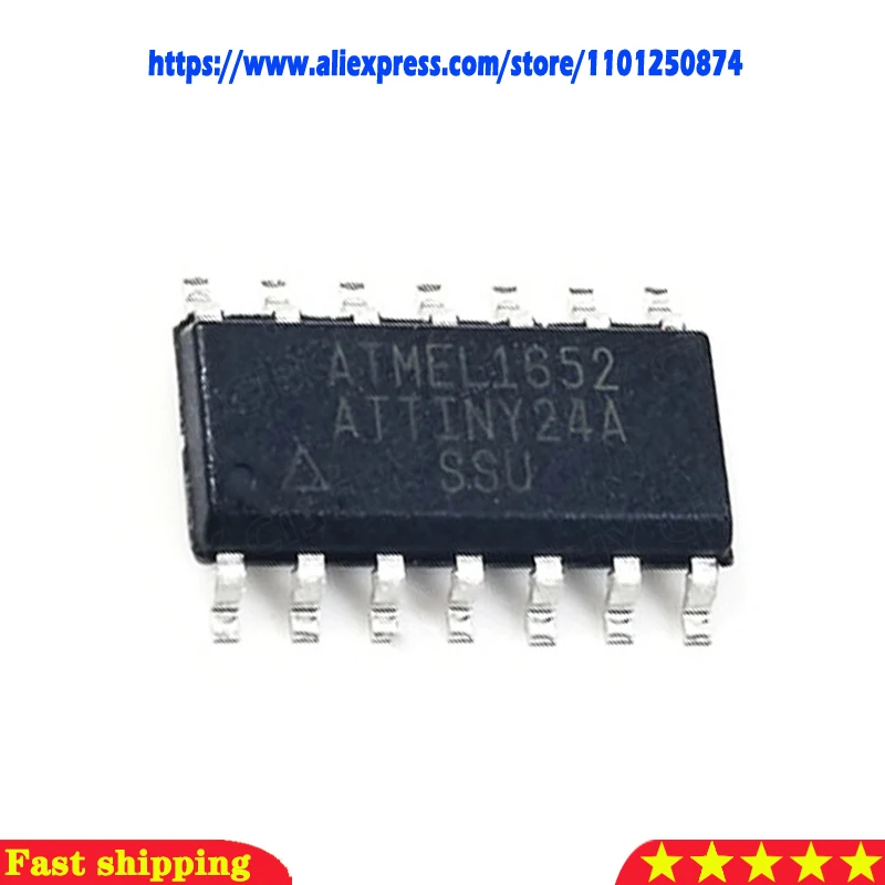 5 piezas/lote ATTINY24-20SSU ATTINY24A-SSU ATTINY24 SOP-14 En stock