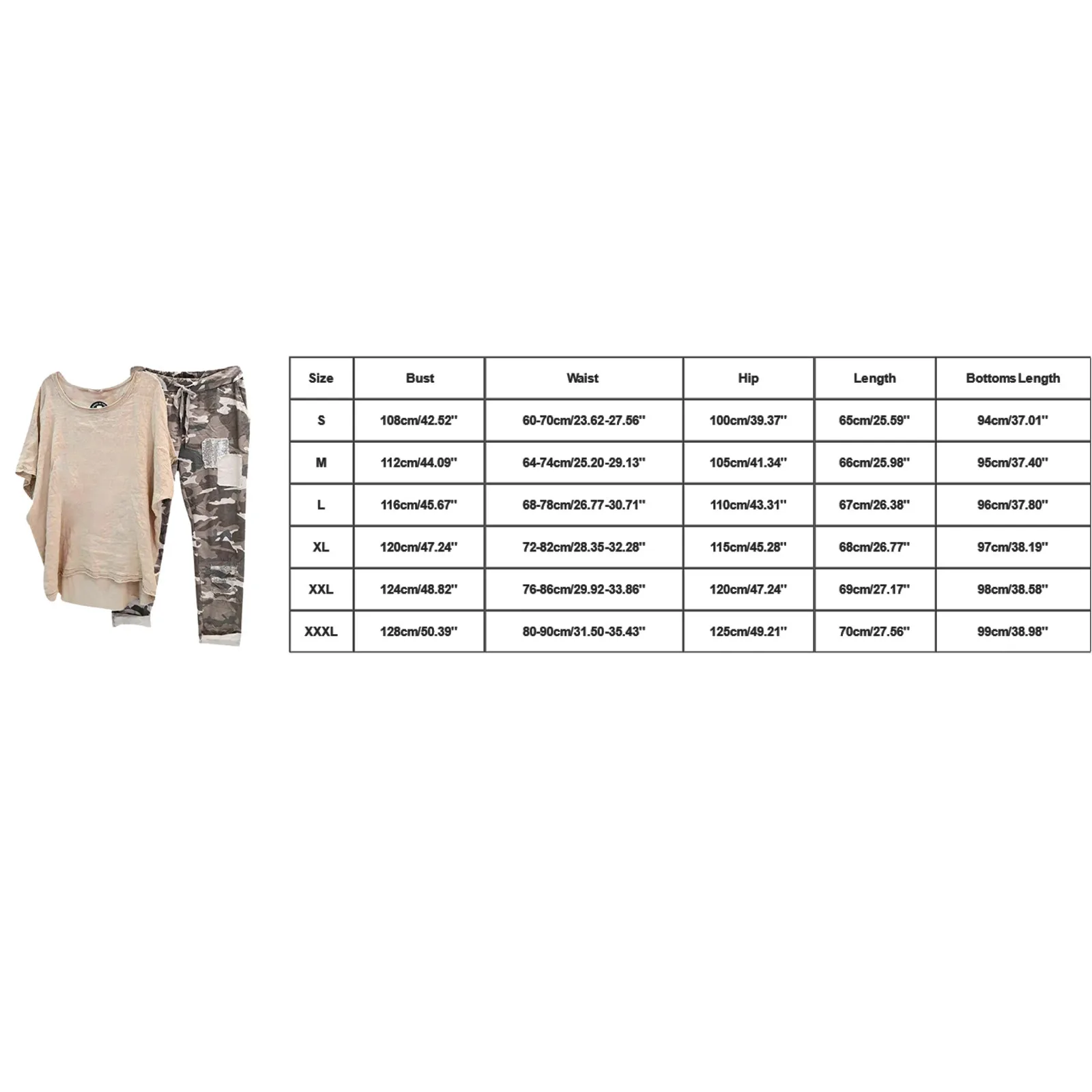 Women Tracksuit Camouflage 1 Set T-shirt Pants Sets Irregular Hem Drawstring Summer Women Outfit Sets ensemble female 2 Pieces