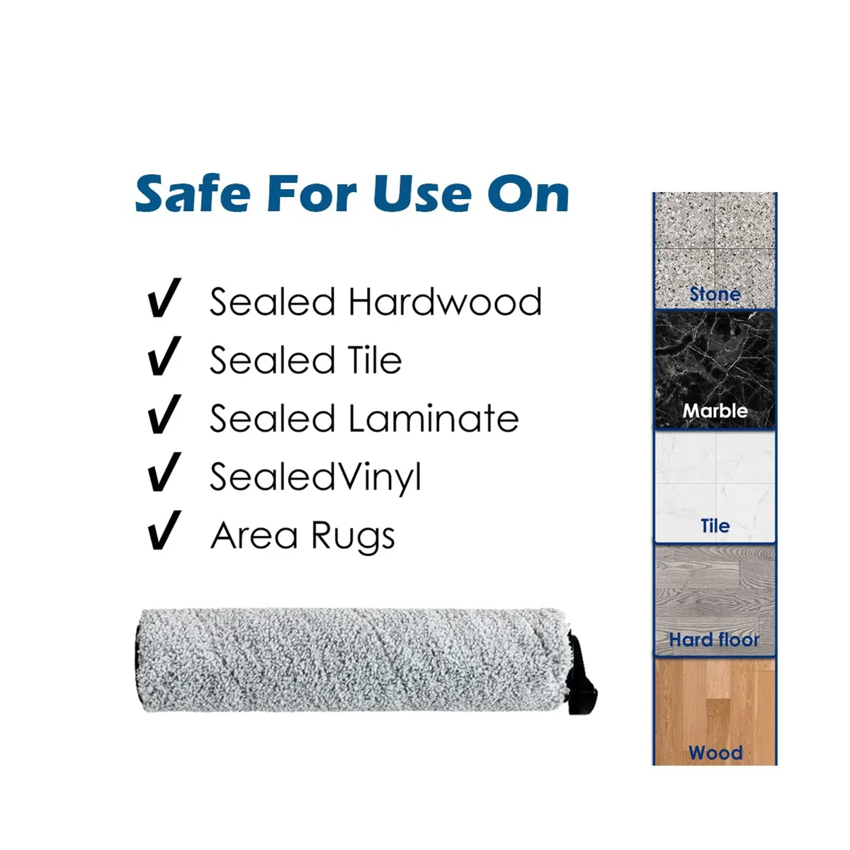 2PCS Replacement Roller Brush for IFloor 2 Cordless Vacuum