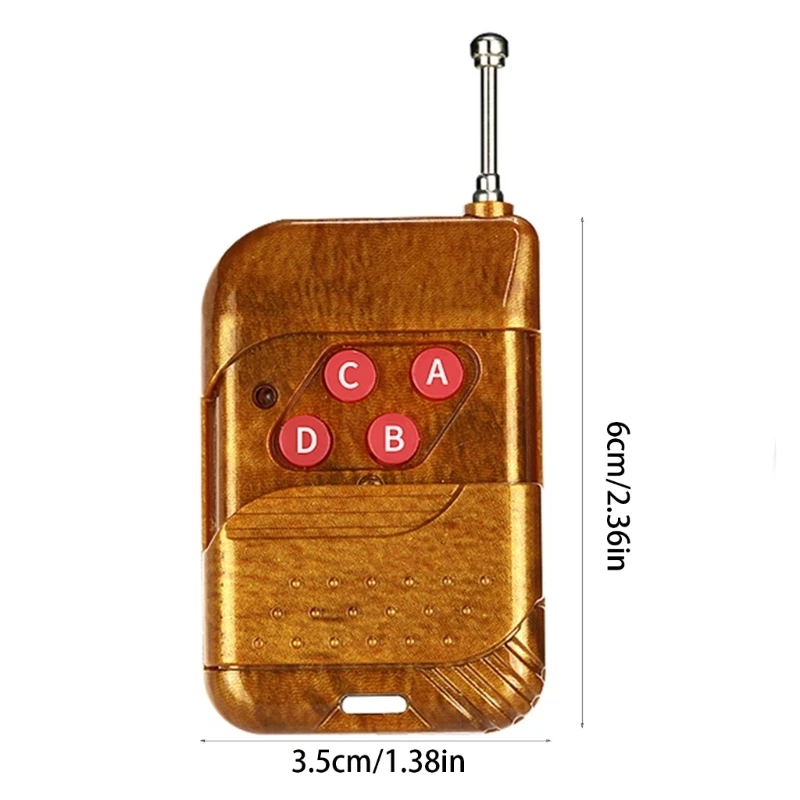 Pengendali Jarak Jauh Kode Salinan Nirkabel Universal 315/433/418/430Mhz 4CH