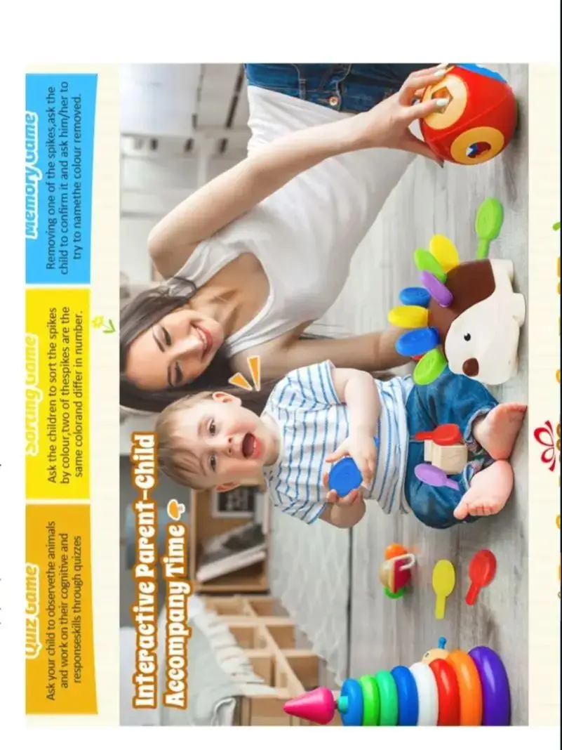 Jouets sensoriels hérisson pour tout-petits, jouets à motricité Fine Montessori, jouets éducatifs de voyage sensoriels pour bébés âgés de 1 2 3 4 ans