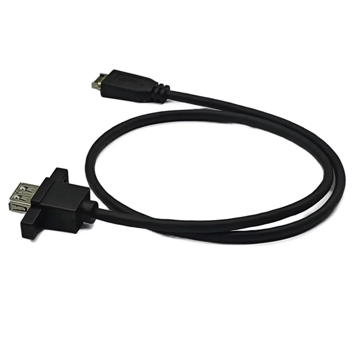 (AD11] TYPE-E to USB 3.2 GEN2 10Gbps Female Front Panel Extension Cable USB3.2 TYPE-A Connector with Hole for Desktop