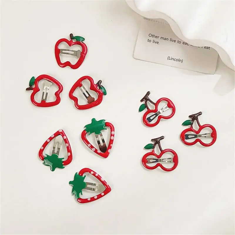 Bb Hairpin Lovely Rich And Colorful Gift Hairpin Bang Clip Strawberry Barrette Popular Fresh Hair Clip Fashionable Side Clip