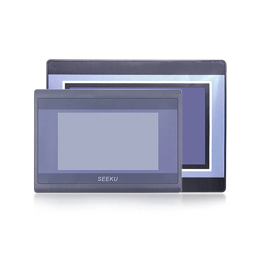 SEEKU 7 inch HMI PLC All In One With PLC Integrated Panel 0-10V 4-20MA Analog MODBUS 2CH PT100 K Type Optional