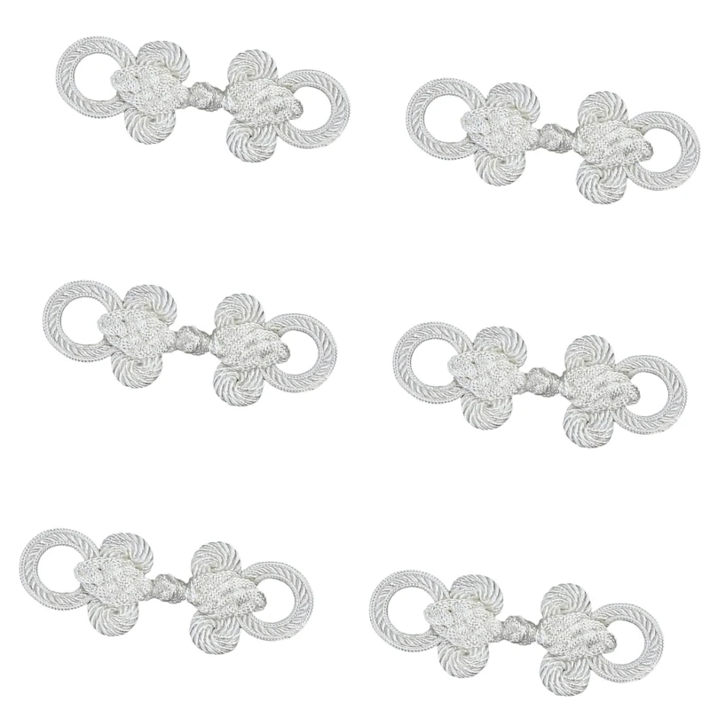 Traditionelle Kleiderverschlüsse, 6-teiliges Set für Näharbeiten und Heimwerkerarbeiten 3XUF – Detail 1