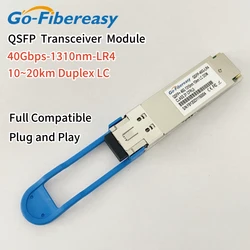 40G QSFP LR4 1310nm 10~20km SMF  LC 40Gb QSFP Transceiver Module Compatible Huawei,Cisco,Mikrotik,Juniper,Intel Fiber Equipment