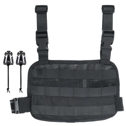 TAFTACFR Tactical Heavy Duty Mesh MOLLE Drop Leg Platform Universal Drop Leg Panel with Adjustable Belt & Thigh Straps