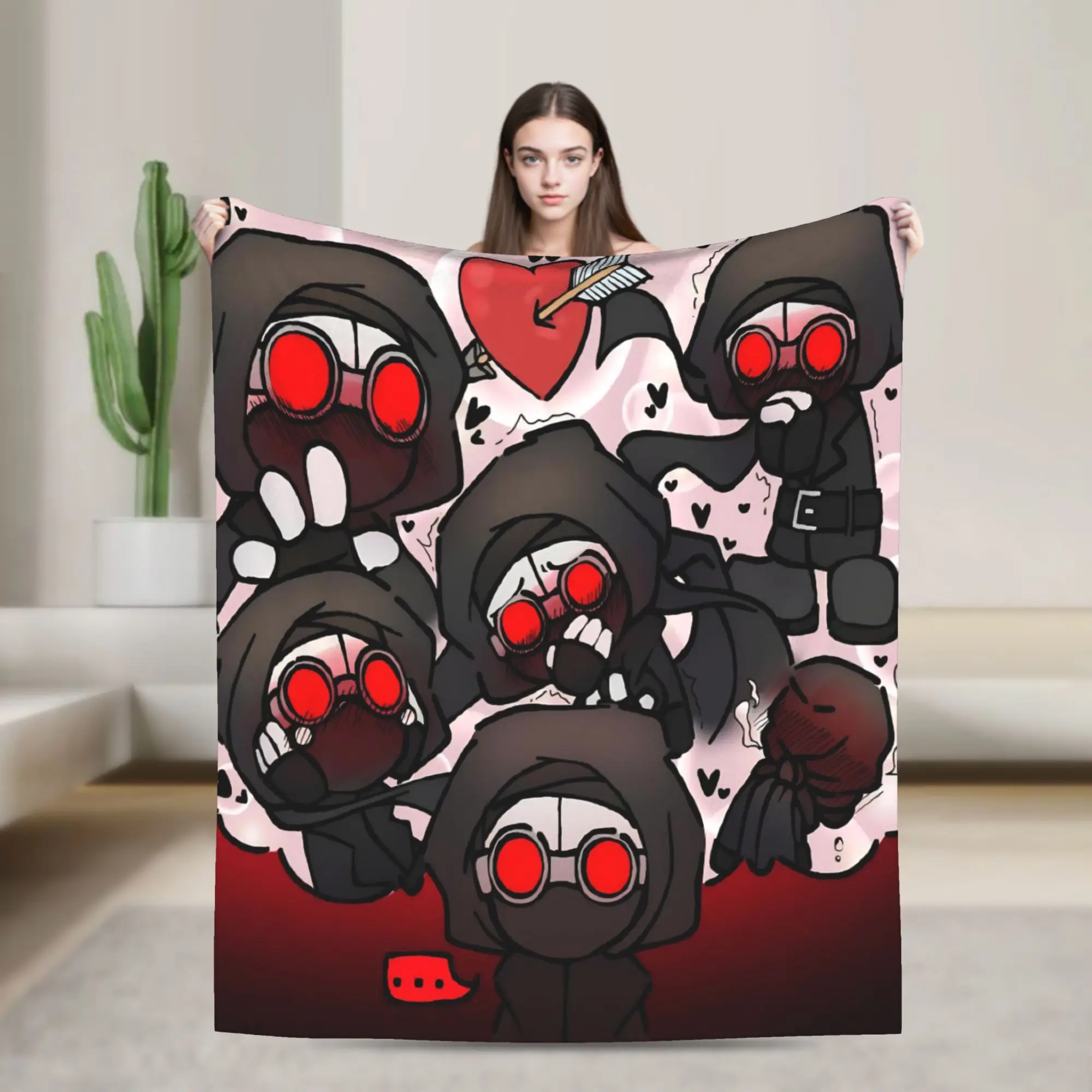 MADNESS COMBAT Hank Blankets Coral Fleece Plush  Cozy Ultra-Soft Throw Blanket for Bed Plush Thin Quilt