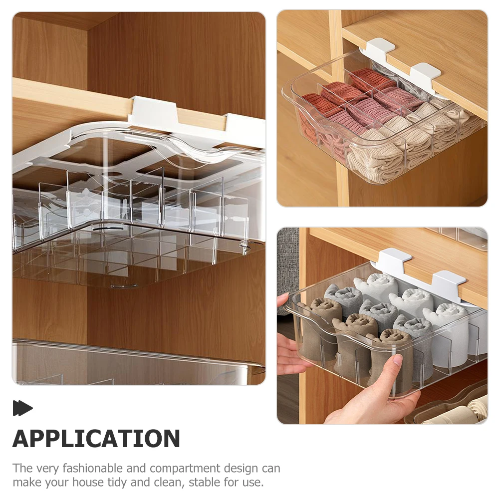 

Drawer Type Socks Underwear Organizer Hanging Closet Storage Box Bedroom Supply Wall Sock Divider Cabinet Closet Organizers