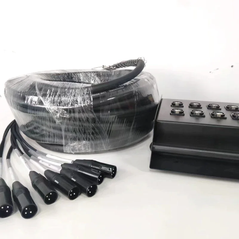 Accuracy Pro o 30 Meters 8 Channel Multicore Connector Stage Box Dmx o  Xlr Power Snake Cable with  Cable Male To Female