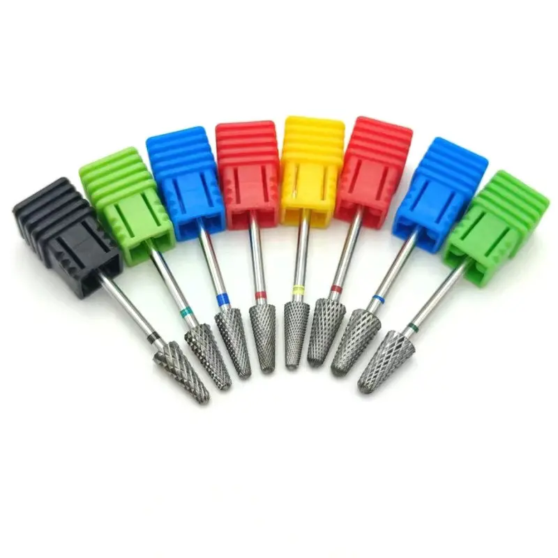 1개 텅스텐 스틸 네일 폴리시 드릴 비트, 네일 폴리싱 머신 헤드 2.35mm 텅스텐 스틸 밀링 커터, 네일 아트 액세서리