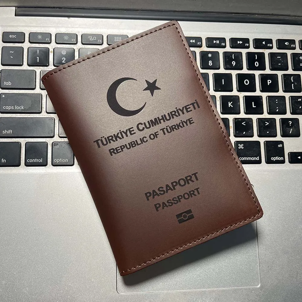 Handmade Turkish Passport Cover Men Vintage Genuine Leather Turkey Passport Holder Passport-cover