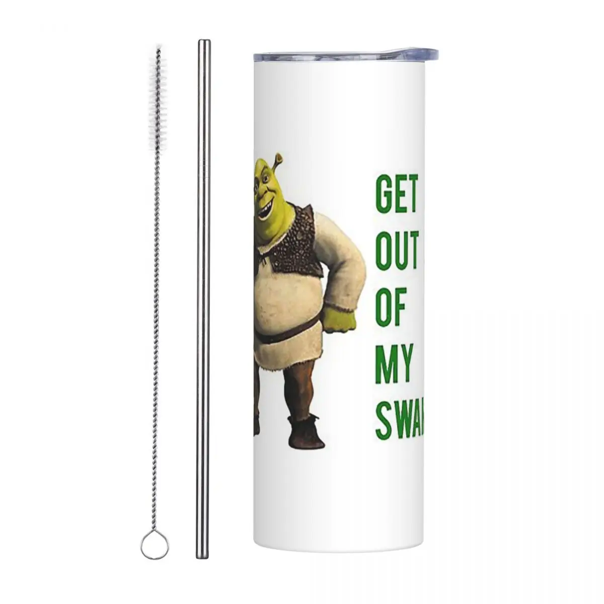 Get Out Of My Swamp Stainless Steel Tumbler Vacuum Insulated Mugs Thermal Cold Bottle Straw With Lid 20oz