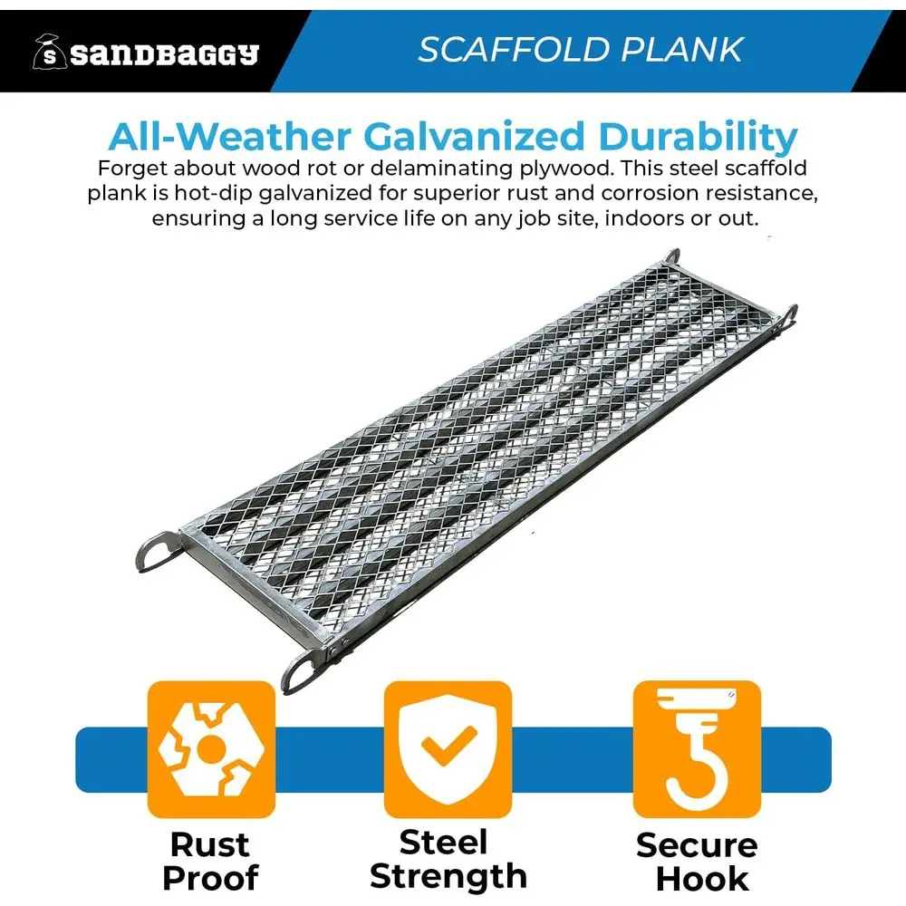 Prancha de Andaime de 15,5 polegadas para Espaços Confinados e Estruturas Estreitas