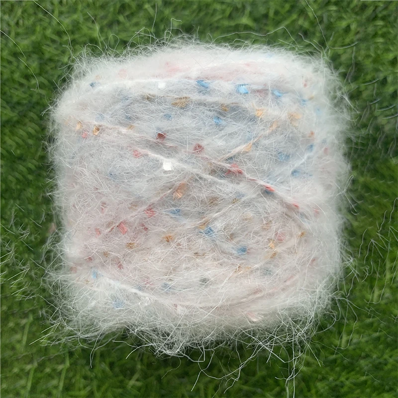 50 جم/لفة غزل الموهير جيبسوفيلا كروشيه خيط غزل الصوف لحياكة اليد وشاح ديي سترة قبعة لينة الحياكة حبل الغزل