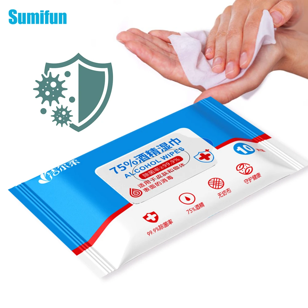10~50Pcs Disposable Alcohol Disinfection Cotton Pad Wash Care Phone Cleaning Wiper Screen Glasses Cleaning Cotton Health Wipes