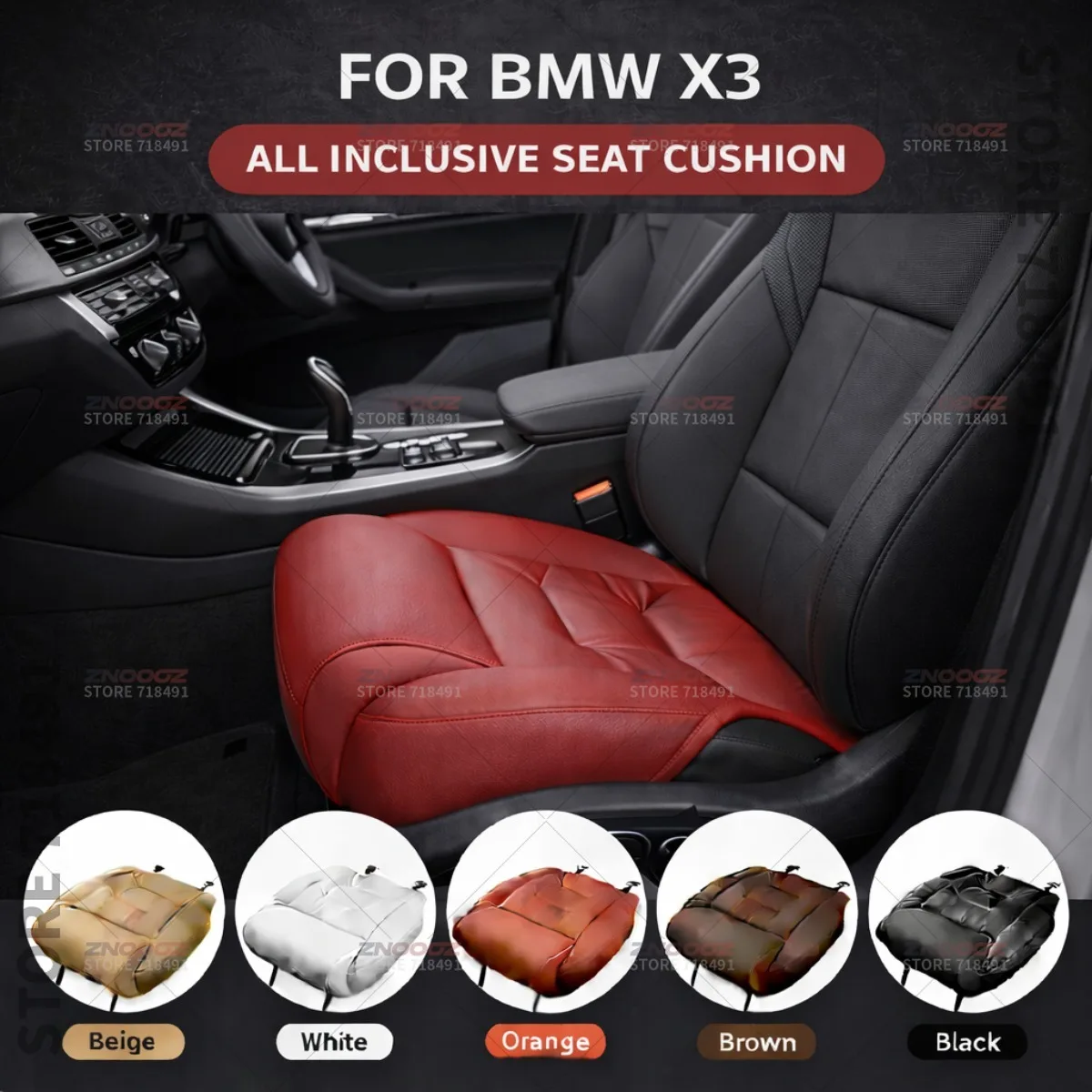 

Подушка-удлинитель для поддержки ног в сиденье автомобиля BMW X3, накладка на сиденье из пены с эффектом памяти, аксессуары для интерьера