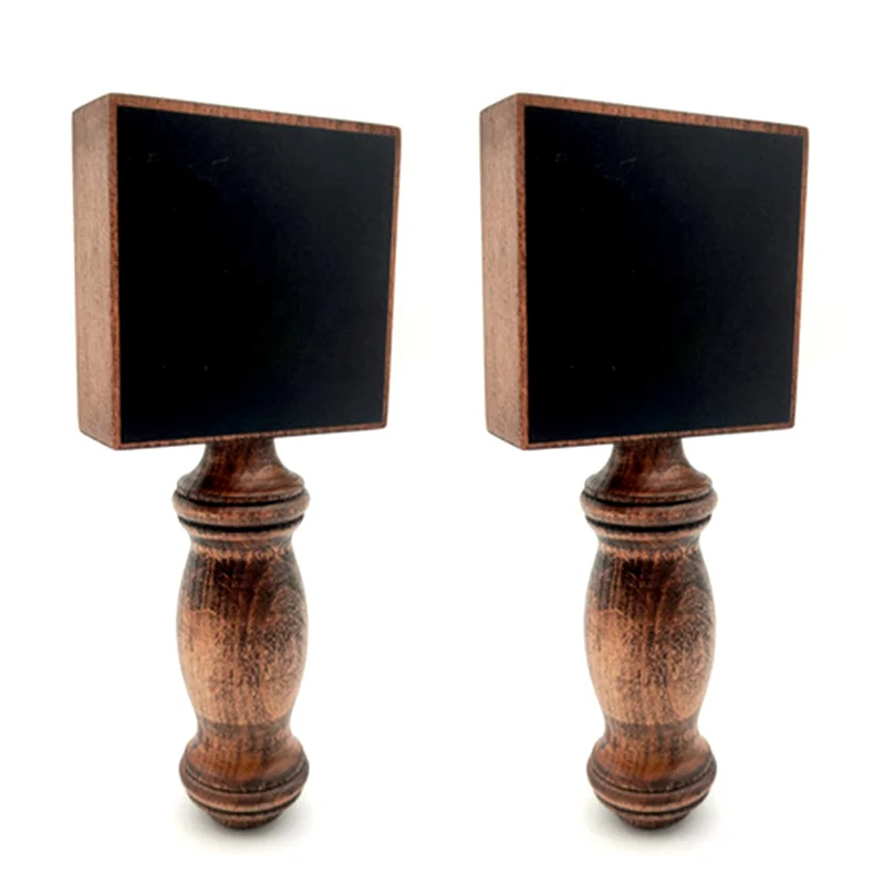 ABXF-2X mango de cerveza personalizado, mango de grifo de madera para elaboración casera, pizarra reutilizable, manualidades DIY, manijas de grifo de cerveza, decoración de Bar