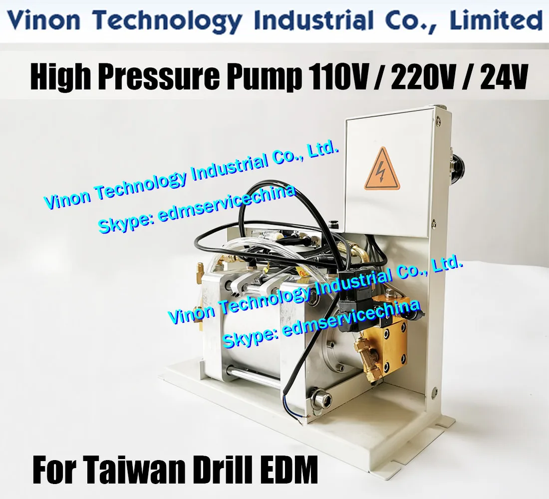 

High Pressure Water Pump 110V / 220V / 24V voltage for Taiwan Drilling EDM Machine Chmer,Zhenbang,Castec,LianSheng edm Air Pump