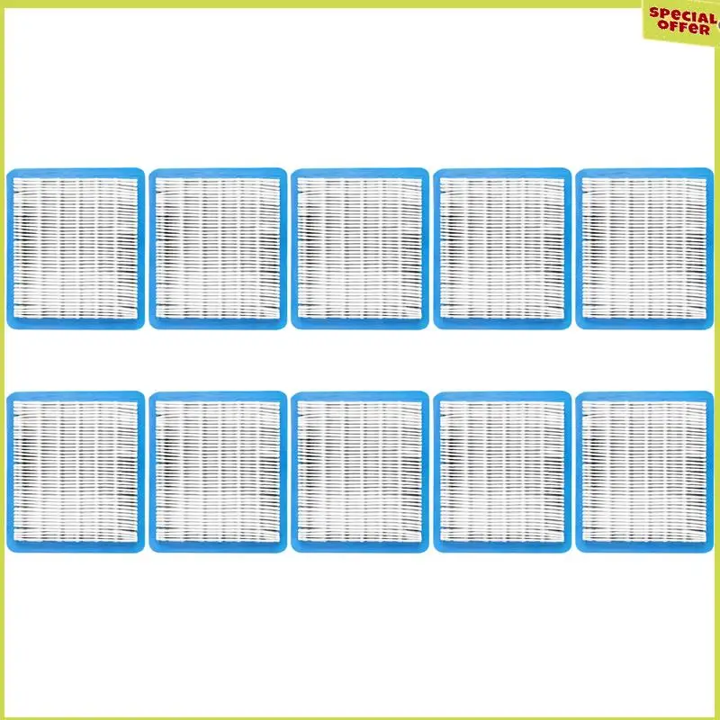 A34R, 10 шт., 491588S, сменный воздушный фильтр для Briggs Stratton 491588 4915885, плоский картридж воздухоочистителя, фильтр для газонокосилки