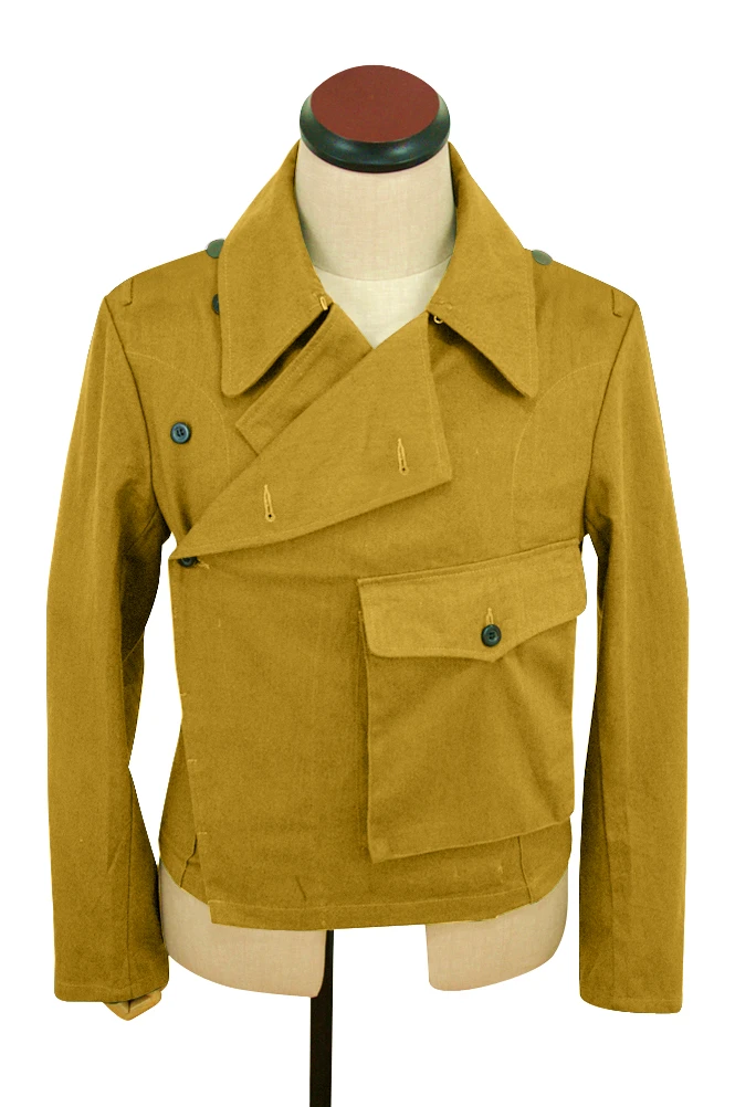 GUTE-005 WWII alemán DAK Tropical Afrikakorps Luftwaffe sand panzer wrap Chaqueta tipo II