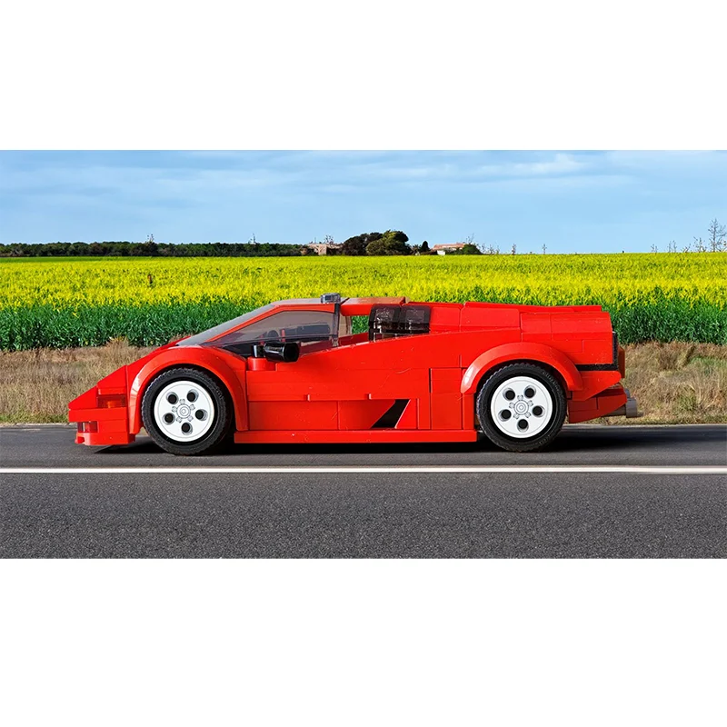 

Building Blocks Set 243 Pieces Diablo MOC Race Car Model Speed Champion Educational Toy for Boys Girls