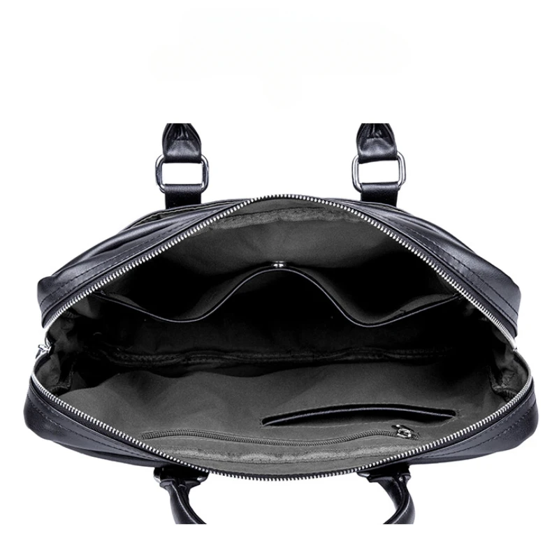 New Arrival Business Men Briefcase Tote Bag PU Leather Laptop Bag Briefcase Male Luxury Designer Office Shoulder Bags