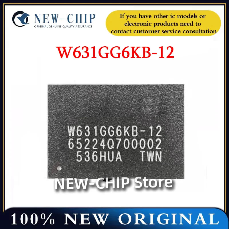 2PCS-50PCS/LOT   W631GG6KB-12 BGA96 Running memory 64M * 16-bit 1G bitDDR3 memory chip IC  New original