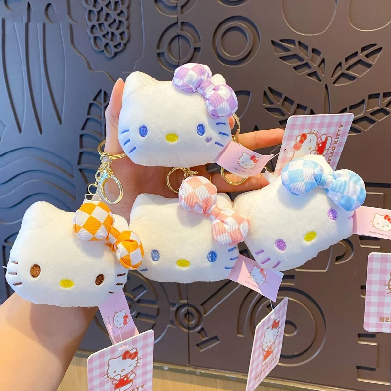 Copyright Hello Kitty Plush Dolls Keychains Small Pendant Backpack Hangings Gifts For New Year Birthday Christmas Graduation