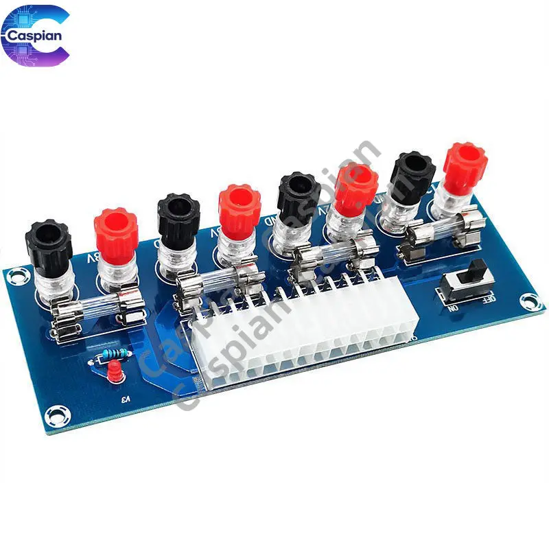 

ATX adapter board desktop computer box power lead extraction module with terminal post 3.3V 5V 12V output