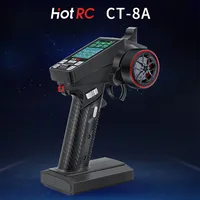 HOTRC CT8A 8-channel Gun Controlled Vehicle Ship Model Remote Control 2.4G 8-channel Receiver Climbing Drift Vehicle