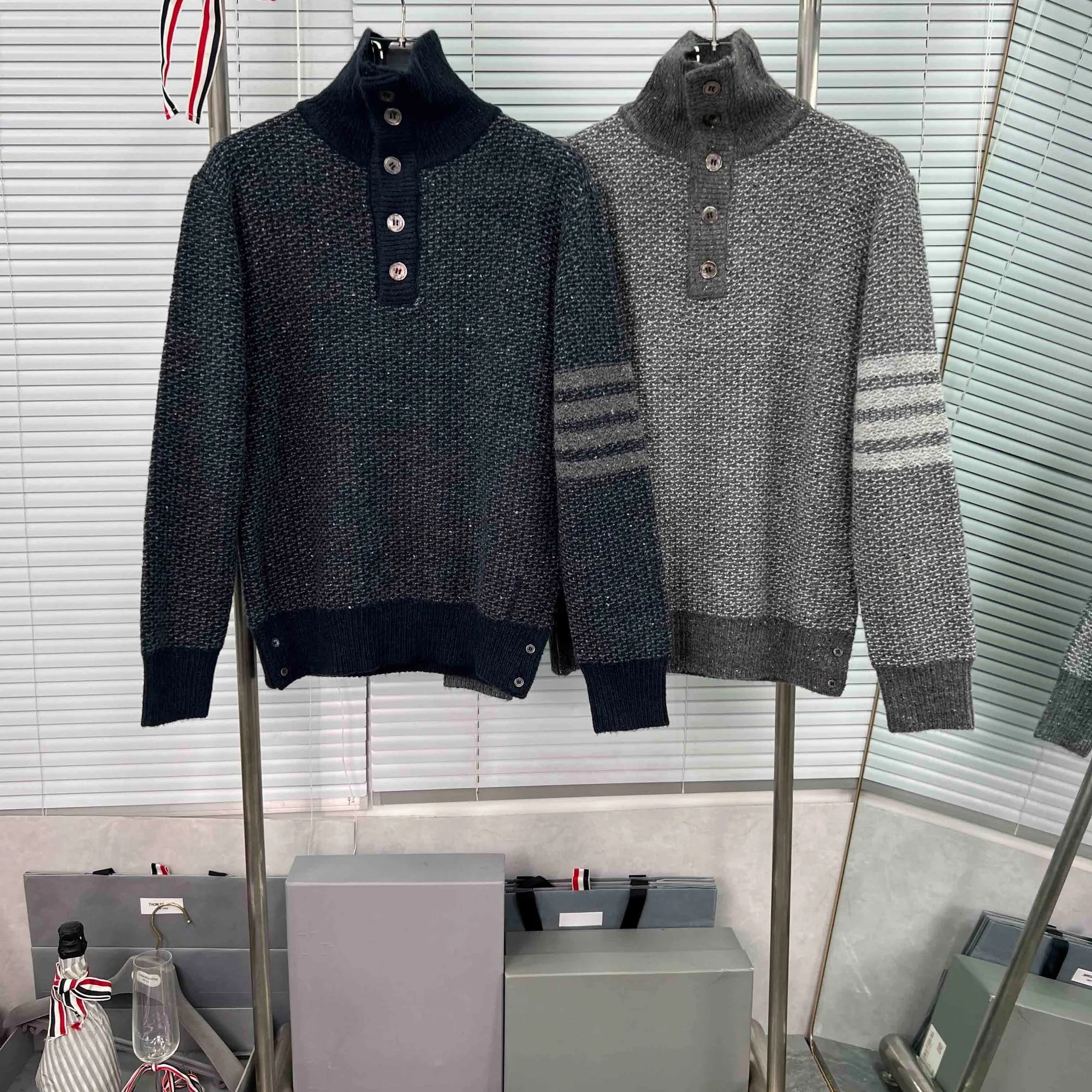 

Новый фактурный вязаный свитер с длинным рукавом и круглым вырезом, повседневный модный универсальный топ для молодых мужчин на весну и осень