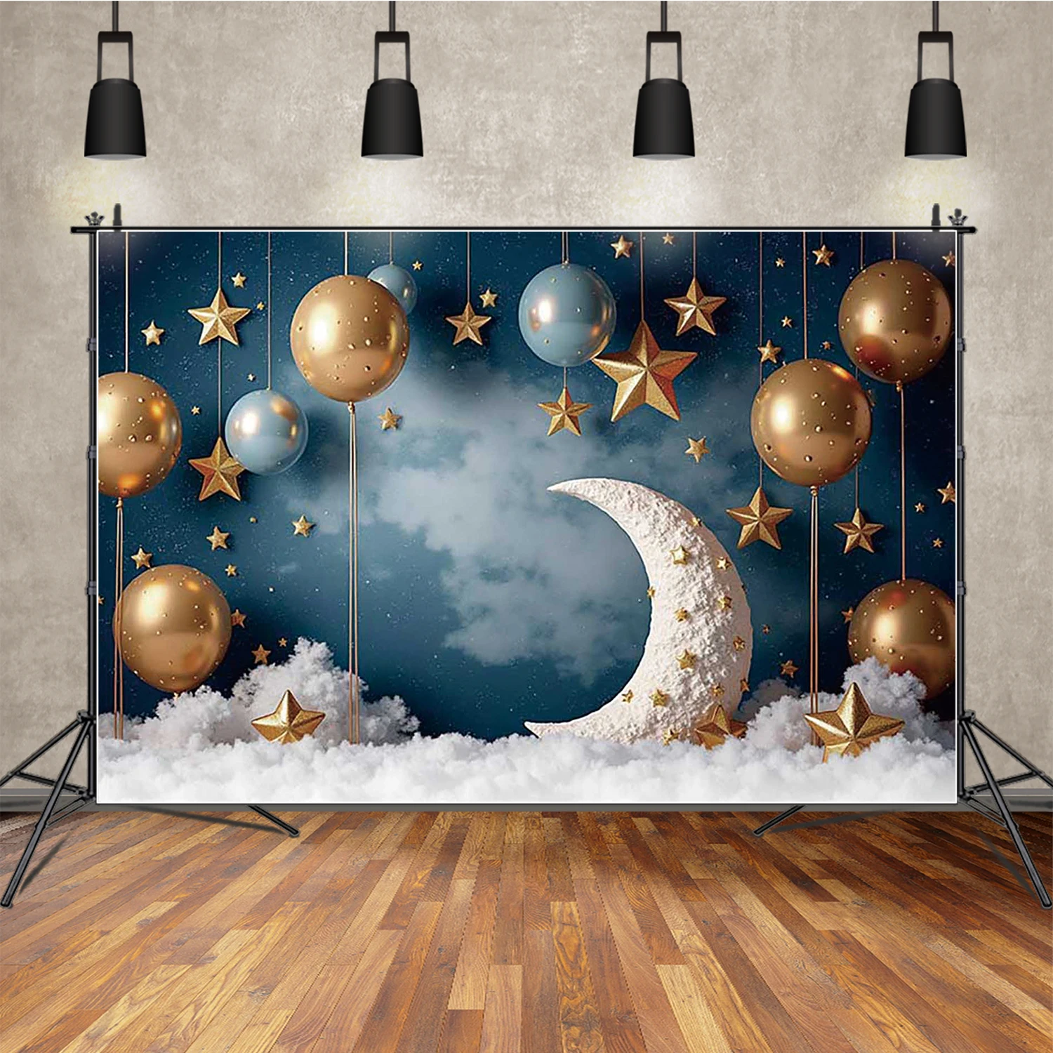 MOON.QG Frozen Birthday Decoration Photography Backdrop Teddy Bear Arch Balloon Summer Surfboard Princess Background Party Photo
