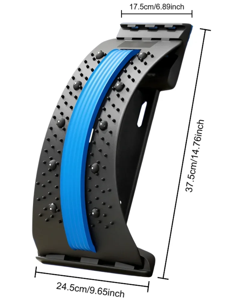 أداة استرخاء الظهر والأسفل: مدلك، امتداد سفلي، تخفيف آلام العمود الفقري، استرخاء فقري وجر تصحيح الخصر #6