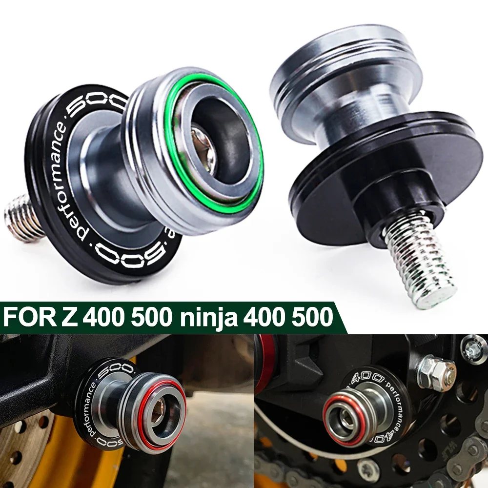 

For Kawasaki Z400 Z500 Z 400 500 Ninja400 Ninja500 SE 2019-2024 2023 Motorcycle M8 Swingarm Spools Slider Stand Screw Bobbins