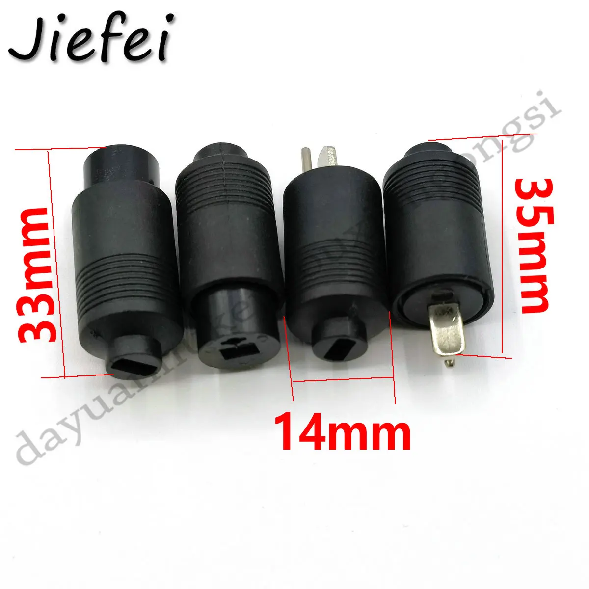 2Pcs 2 Pin DIN Male / Female Speaker Plug 2-Pin Plug Hifi Loudspeaker Solder adapter Selling