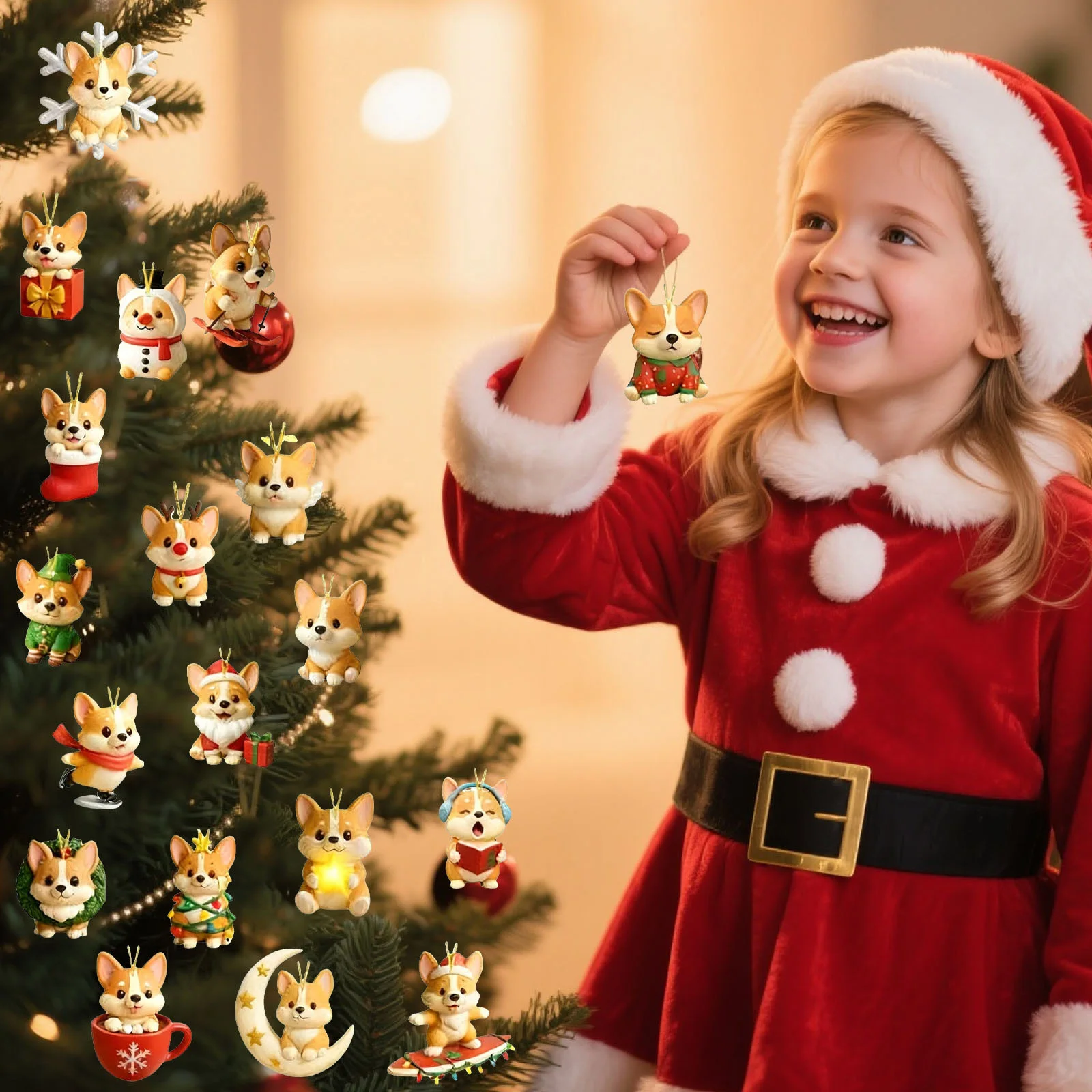 Minuterie de feu de circulation pour enfants, calendrier de l'avent, anatomie, pendentif de compte à rebours de noël contenant 24 dentifrice pour enfants avec minuterie