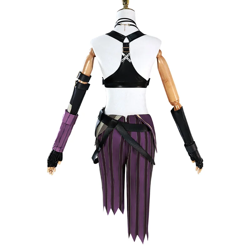 ROLECOS Game LOL Season 2 The Loose Cannon Jinx Cosplay Costume LOL Jinx Outfits Halloween Party Women Suit