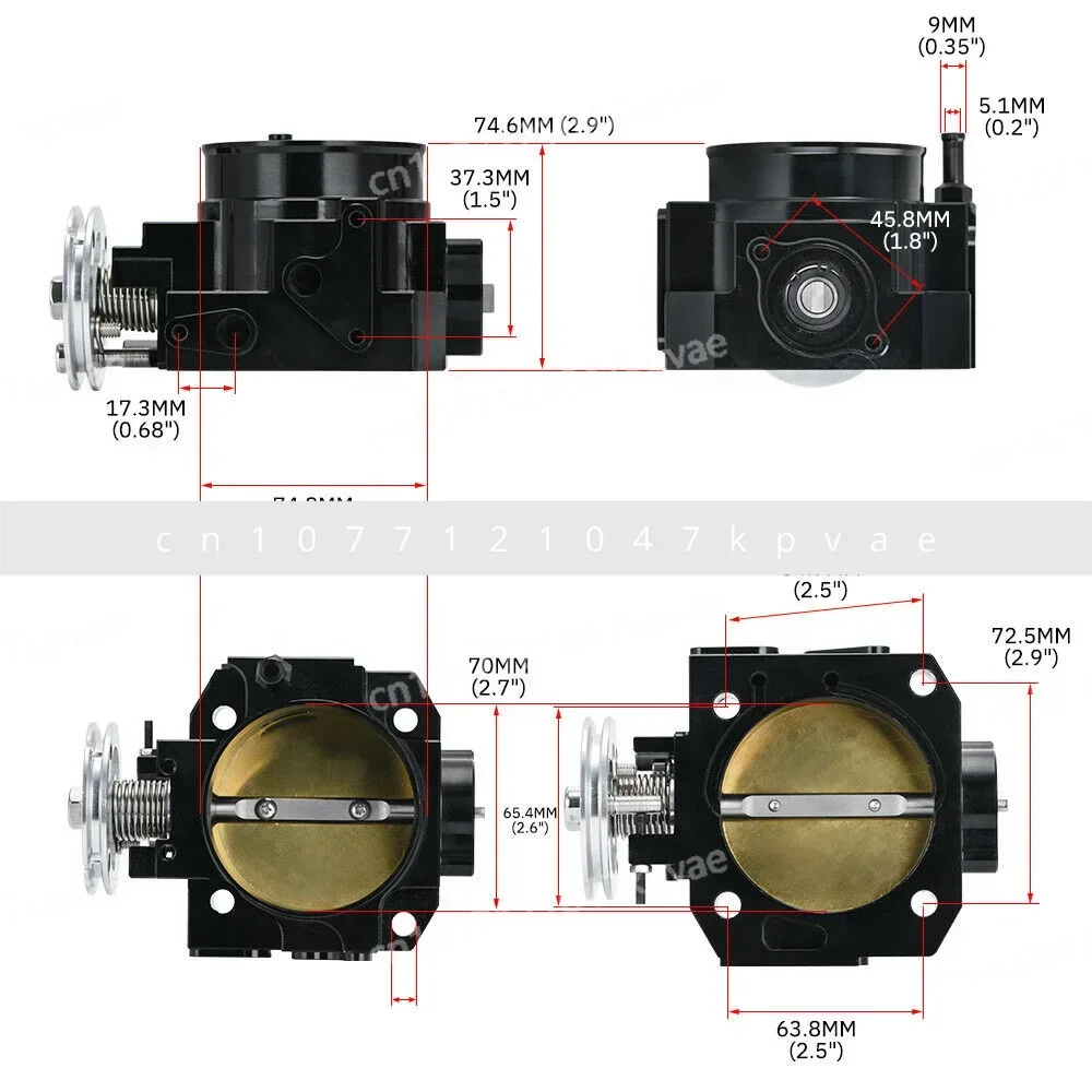 Intake Manifold K20 K24 with 70MM Throttle Body