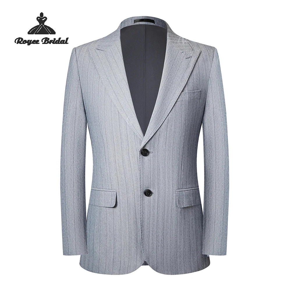 Terno de casamento masculino de três peças único breasted 2026 pico lapela formal noite terno de negócios traje homme mariage