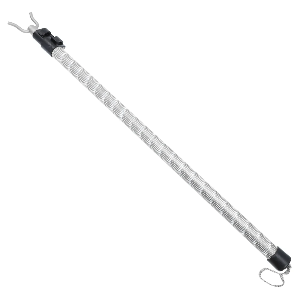 

Retractable Fork Drying Alloy Closet Reacher Pole Clothes Reaching Rods Adjustable Height Silver Extendable Hanger Sturdy