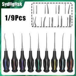 Dental Elevator Stainless Steel Minimally Invasive Tooth Extraction Elevator Luxating Curved Root Elevator Dental Instrument