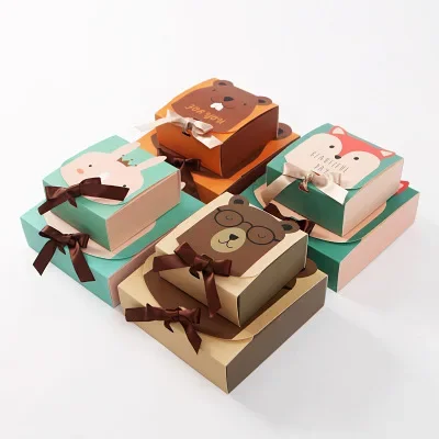 Gift Box Cartoon Animal Creative Cute Candy Box Birthday Pary packaging Boxes 