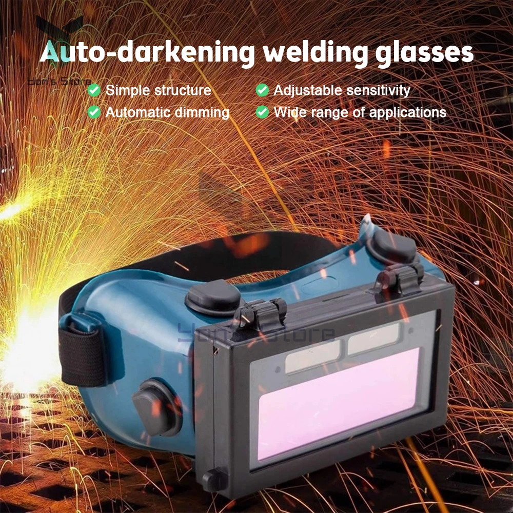 Occhiali per saldatura Tig ad arco di Argon energia solare maschera per saldatore con oscuramento automatico casco occhiali antiriflesso speciali strumenti occhiali di sicurezza