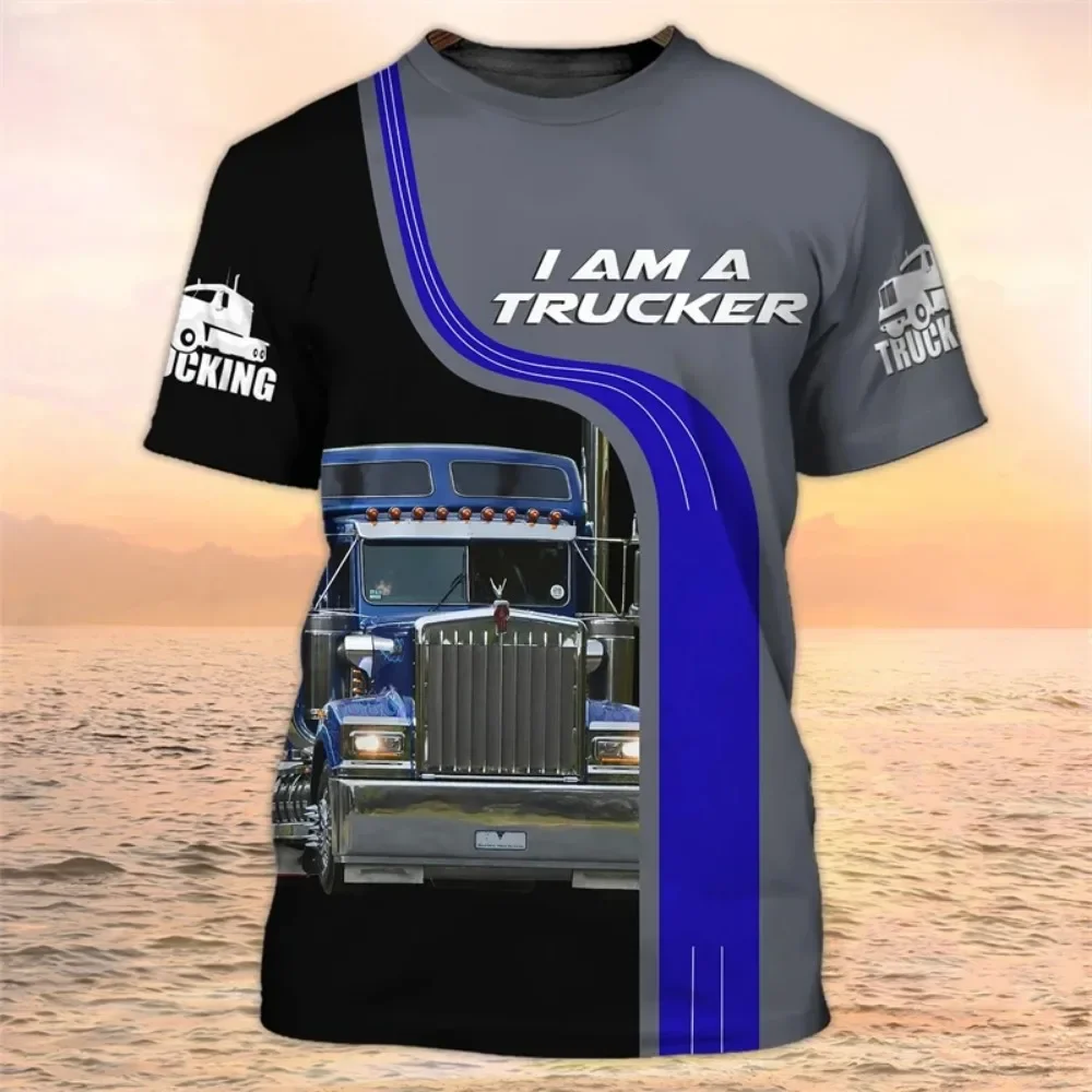 Best-selling Truck 3D Printed T-shirt - Summer - Men/Women - Round Neck - Short Sleeve T-shirt - Casual Oversized Top - Streetwe