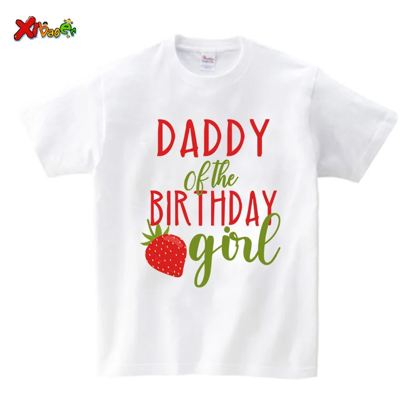 Strawberry Birthday Outfit Family Party Shirt Girl Sweet One Baby Girl First Birthday Matching Shirt 1st Party Shirt Custom Name