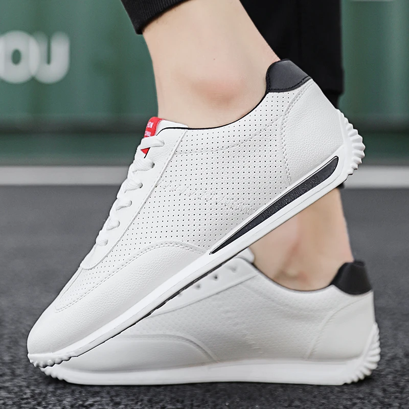 PUPUDA White Sneakers Shoes Men Comfortable Walking Shoes For Men Summer Women Casual Running Sport Vulcanized Sneakers Men 2022